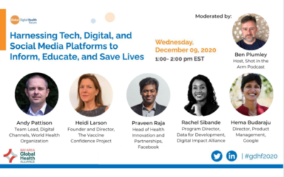 Harnessing Tech and Social Media to Educate and Save Lives | December 9, 2020