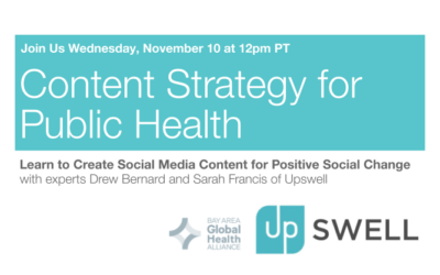 Content Strategy for Public Health Webinar | November 10, 2021