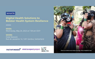 Pathfinder International @ WHA76: Digital Health Solutions to Bolster Health System Resilience