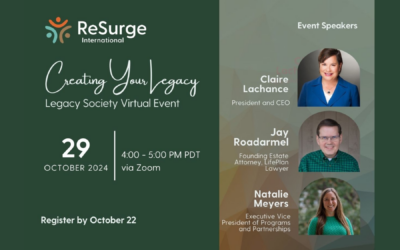 Creating Your Legacy | ReSurge International Virtual Event