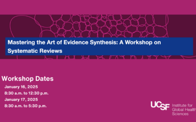 Mastering the Art of Evidence Synthesis: A Workshop on Systematic Reviews